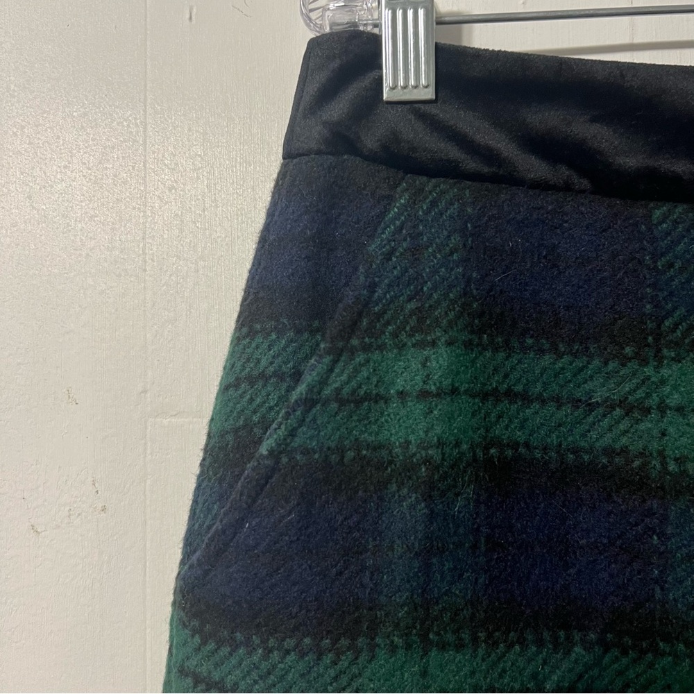 Jack Wills Plaid Wool Blend Academia Preppy Tartan A-line Mini Skirt 10 - Picture 3 of 12